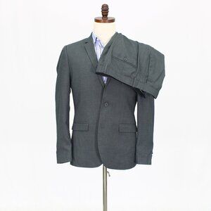 H&M 40R 36x33 Gray Full Suit 2-Button Solid R596